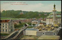 Exposition Universelle de Liége 1905 - Village Sénégalais et Montagnes russes
