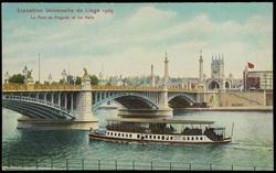 Exposition Universelle de Liége 1905 - Le Pont de Fragnée et les Halls

