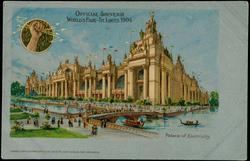 OFFICIAL SOUVENIR WORLD'S FAIR - ST. LOUIS 1904 - Palace of Electricity.
