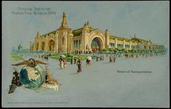 OFFICIAL SOUVENIR WORLD'S FAIR - ST. LOUIS 1904 - Palace of Transportation.

