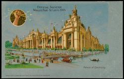 OFFICIAL SOUVENIR WORLD'S FAIR - ST. LOUIS 1904 - Palace of Electricity.
