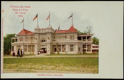 OFFICIAL SOUVENIR WORLD'S FAIR ST. LOUIS 1904 - KANSAS STATE BUILDING.
