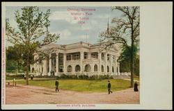 OFFICIAL SOUVENIR WORLD'S FAIR ST. LOUIS 1904 - MICHIGAN STATE BUILDING.
