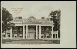 OFFICIAL SOUVENIR WORLD'S FAIR ST. LOUIS 1904 - RHODE ISLAND STATE BUILDING.
