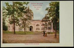 OFFICIAL SOUVENIR WORLD'S FAIR ST. LOUIS 1904 - TEXAS STATE BUILDING.
