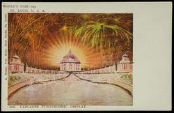 WORLD'S FAIR ST. LOUIS, MO. U.S.A. 1904. CASCADES PYROTECHNIC DISPLAY.