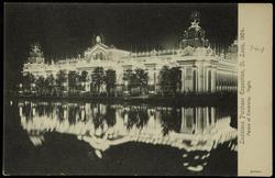 Louisiana Purchase Exposition, St. Louis, 1904. Palace of Electricity, Night.