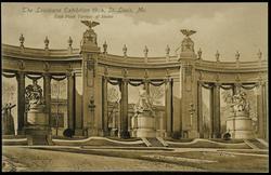 The Louisiana Exhibition 1904, St. Louis, Mo. 
East Park Terrace of States.