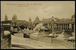 The Louisiana Exhibition 1904, St. Louis, Mo. 
Statues on cascades.