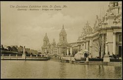 The Louisiana Exhibition 1904, St. Louis, Mo. 
Electricity - Machinery - Bridges over Lagoon.