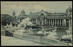 The Louisiana Exhibition 1904, St. Louis, Mo. 
Figures on cascades.