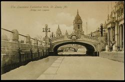The Louisiana Exhibition 1904, St. Louis, Mo. 
Bridge over Lagoon.
