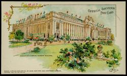 EDUCATION & SOCIAL ECONOMY BUILDING. OFFICIAL SOUVENIR POST CARD

