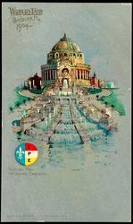 WORLD'S FAIR ST. LOUIS, MO. 1904. 
FESTIVAL HALL AND CENTRAL CASCADES.


