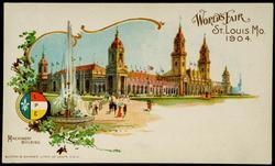 WORLD'S FAIR ST. LOUIS, MO. 1904. 
MACHINERY BUILDING.

