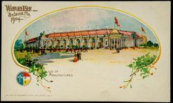 WORLD'S FAIR ST. LOUIS, MO. 1904. 
PALACE OF MANUFACTURES.
