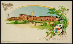 WORLD'S FAIR ST. LOUIS, MO. 1904. 
PALACE OF ARTS.
