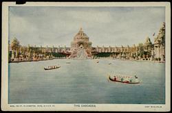 ST. LOUIS WORLD'S FAIR SOUVENIR MAILING GUIDE.
BRAZILIAN PAVILION. THE CASCADES.
