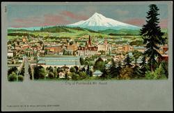 City of Portland & Mt. Hood.

