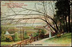 OFFICIAL MAILING CARD LEWIS & CLARK CENTENNIAL, 1905. PORTLAND,  OREGON.
CENTENNIAL PARK AND EXPERIMENTAL GARDENS.
