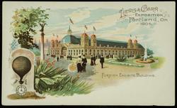 LEWIS & CLARK EXPOSITION Portland, Or. 1905. FOREIGN EXHIBITS BUILDING.
