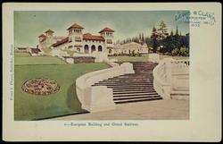 1 - European Building and Grand Stairway. LEWIS & CLARK EXPOSITION PORTLAND, OR. 1905 
