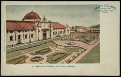 4 - Agricultural Building and Sunken Gardens. LEWIS & CLARK EXPOSITION PORTLAND, OR. 1905 
