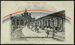 THE RAINBOW CITY. 
PERGOLA & HORTICULTURAL BUILDING.