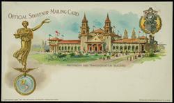 MACHINERY AND TRANSPORTATION BUILDING. Pan American Exposition, 1901. Buffalo, N.Y. U.S.A.
