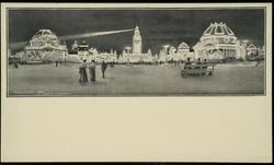 Panoramic picture of the Pan-American Expo at night, Buffalo, NY 1901.

