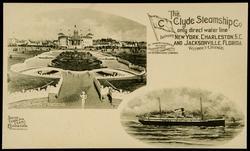 THE SUNKEN GARDENS 
The Clyde Steamship Co. only direct water line between NEW YORK, CHARLESTON, S.C. AND JACKSONVILLE, FLORIDA WITHOUT CHANGE.