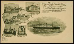 STATE BUILDINGS AND LIBERTY BELL
The Clyde Steamship Co. only direct water line between NEW YORK, CHARLESTON, S.C. AND JACKSONVILLE, FLORIDA WITHOUT CHANGE.