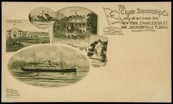 FORESTRY AND MINES BUILDING, FISHERIES, WOMANS BUILDING.
The Clyde Steamship Co. only direct water line between NEW YORK, CHARLESTON, S.C. AND JACKSONVILLE, FLORIDA WITHOUT CHANGE.