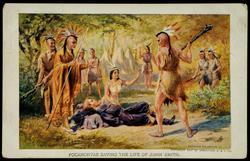 POCAHONTAS SAVING THE LIFE OF JOHN SMITH.