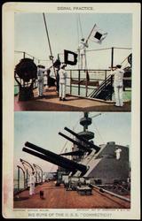 BIG GUNS OF THE U.S.S. "CONNECTICUT."