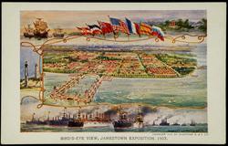 BIRD'S-EYE VIEW, JAMESTOWN EXPOSITION, 1907.