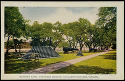 BATTERY PARK. FORTRESS MONROE, ON HAMPTON ROADS, VIRGINIA.