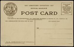 ADMINISTRATION BUILDING, JAMESTOWN EXPOSITION, 1907.