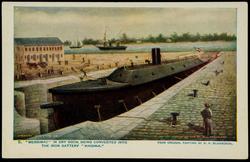 "MERRIMAC" IN DRY DOCK, BEING CONVERTED INTO THE IRON BATTERY "VIRGINIA."