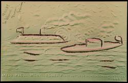 MERRIMAC AND MONITOR DUEL. FIRST BATTLE OF IRONCLADS, HAMPTON ROADS - 1861 -