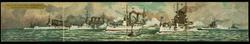 Review of U.S. Man of War in New York Harbor during the Hudson-Fulton Celebration.
