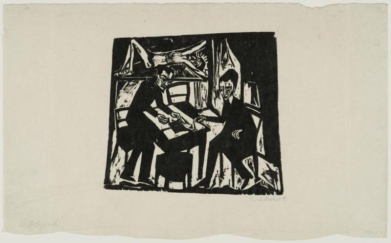 Two Men at a Table