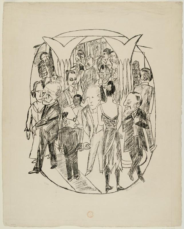 The Theater Lobby; plate 8 of Berliner Reise