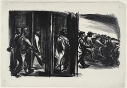 Workers Leaving a Building
