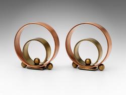"Ring" bookends (pair)