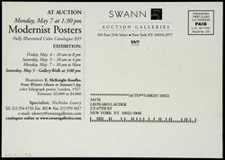 AT AUCTION - Modernist Posters
