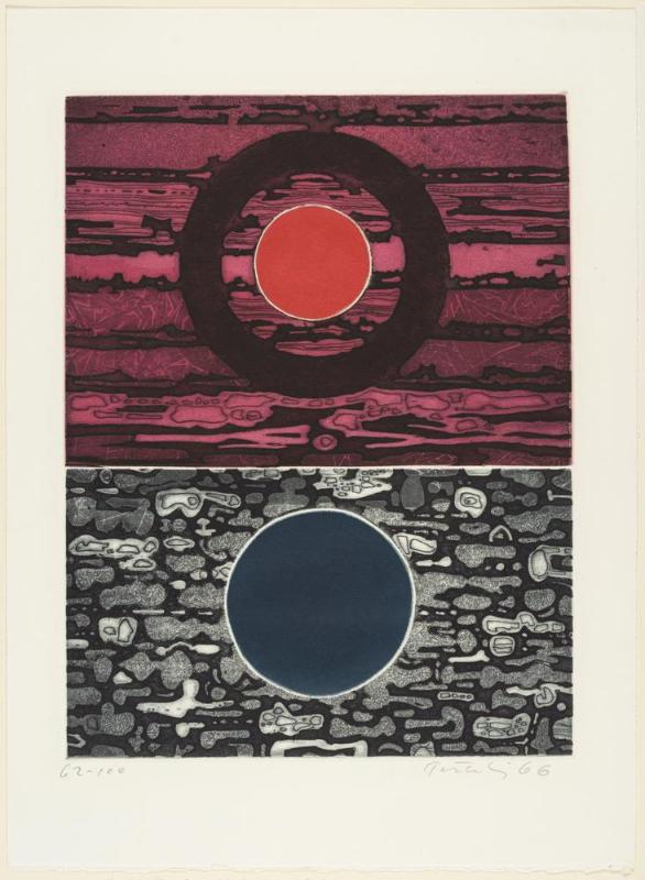 Sunset and After, from the suite of 15 etchings "A Genesis"