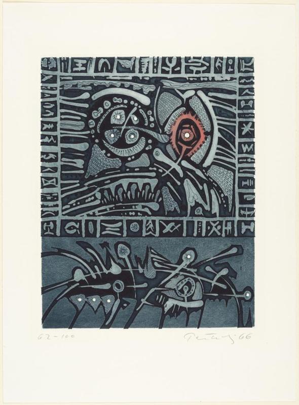 Aquarium, from the suite of 15 etchings "A Genesis"