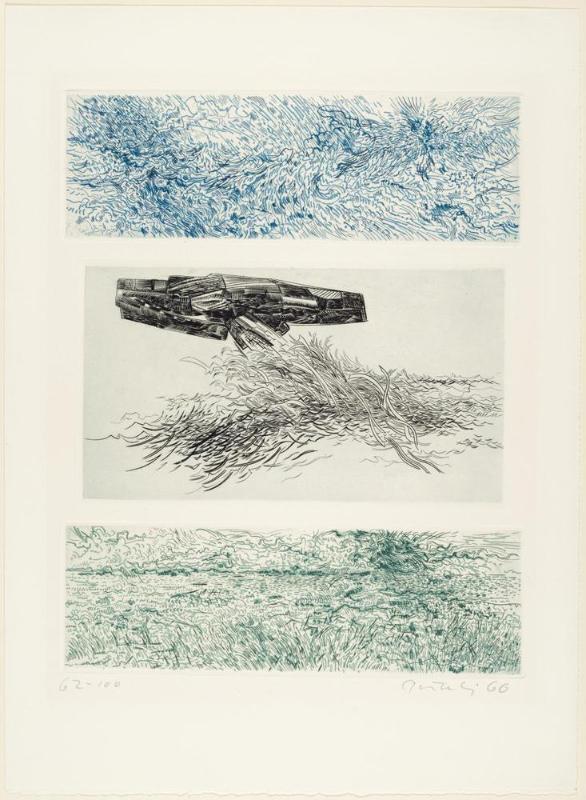 The Sea Shines, from the suite of 15 etchings "A Genesis"