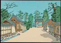 Temple grounds.